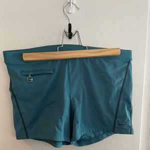 Blue Nike shorts